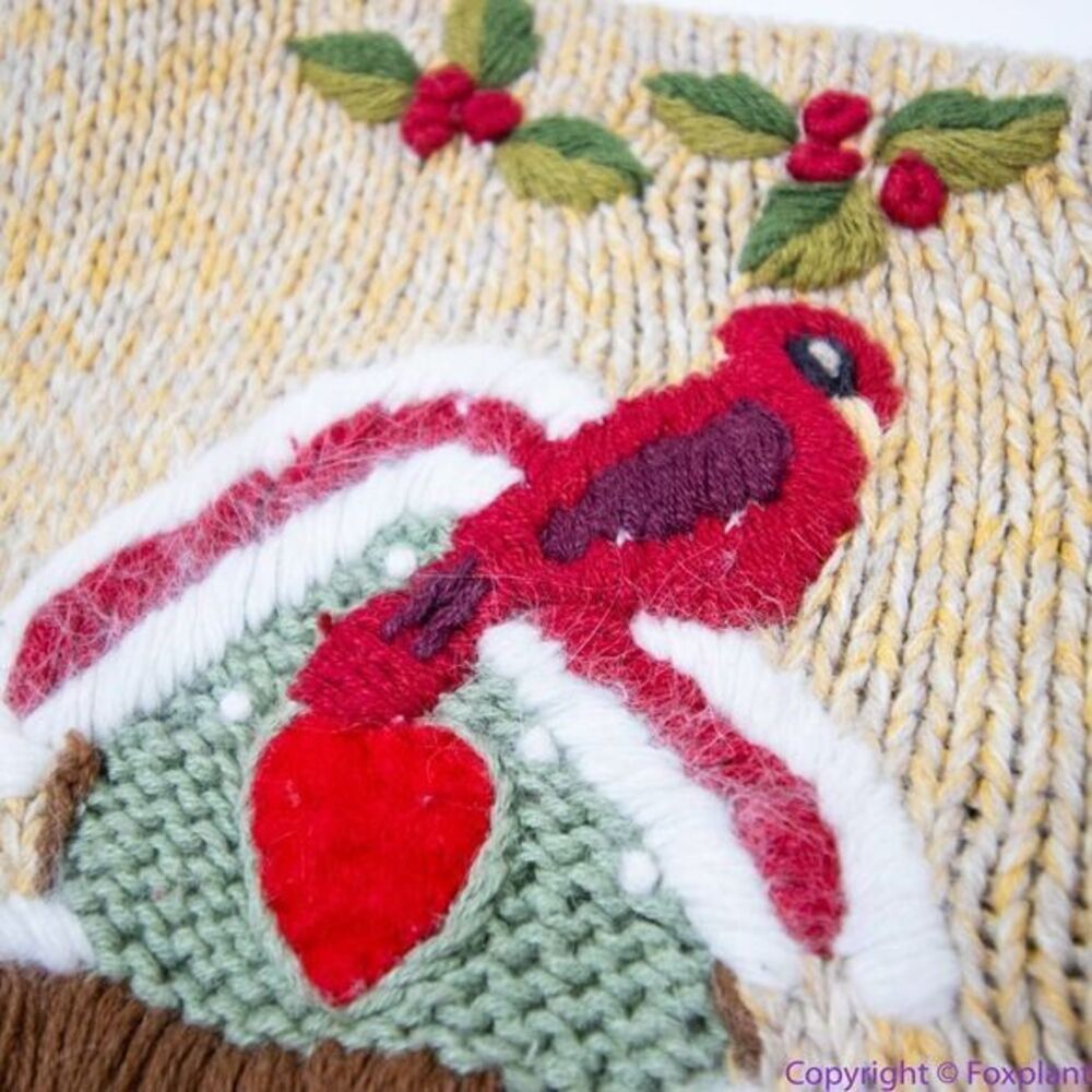 Vintage BonWorth Christmas ugly sweater,‎ 3D, Santa Clause, cardinal, M - Picture 9 of 16